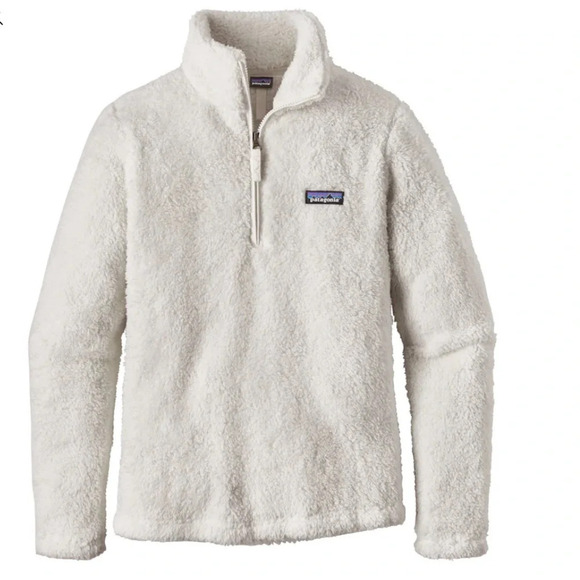 Patagonia Birch White Los Gatos 1/4-Zip Fleece Pullover Size S - Picture 11 of 11